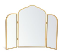gold ornate arched triple dressing table mirror Gold Ornate Arched Triple Dressing Table Mirror 80cm x 56cm – Melody Maison  Ltd main image 0