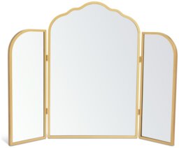 Argos Home Gold Vintage Curved Dressing Table Mirror-75x60cm - thumbnail 2