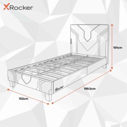 X Rocker Chromis Single Bed in a Box - Red - thumbnail 2