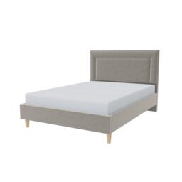 Millbrook Border Double Fabric Bed Frame-Natural - thumbnail 2