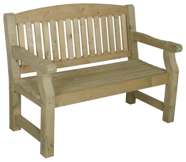 Forest Garden Harvington 2 Seater Wooden Garden Bench - image 1
