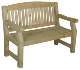 Forest Garden Harvington 2 Seater Wooden Garden Bench - thumbnail 1