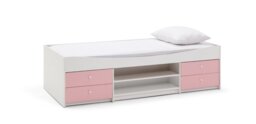 Argos Home Malibu Storage Cabin Bed - Pink & White - thumbnail 1