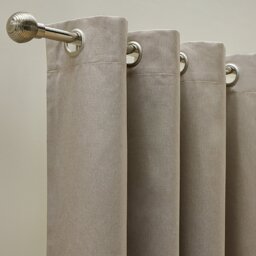 Habitat Blackout Pencil Pleat Curtains - Stone Grey - 137x117cm - thumbnail 2