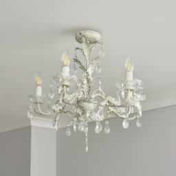 BHS Josefine Glass 5 Light Chandelier - Gold - thumbnail 1