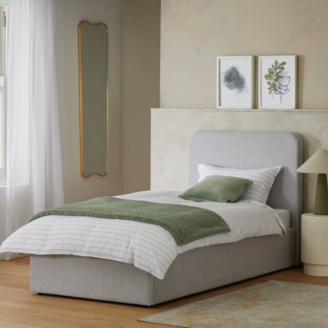 Habitat Chadwell Single End Lift Ottoman Bed - Grey - image 1