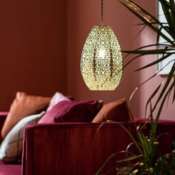 Argos Home Global Metal Filigree Lampshade - 21cm - thumbnail 1