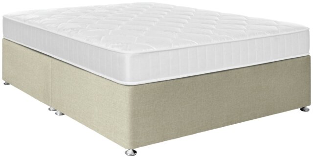 Argos Home Elmdon Comfort Kingsize Divan Bed - Natural - image 1