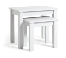 Argos Home Apley Nest of 2 Tables - White