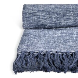 Habitat Woven Throw - Blue - 125x150cm - thumbnail 2