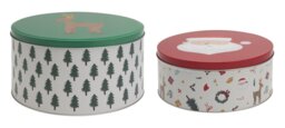 Argos Home Trees 2 Piece Cake Tins - thumbnail 1