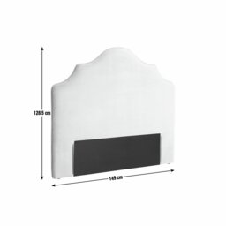 Habitat Daphne Fabric Double Headboard - Cream - thumbnail 2