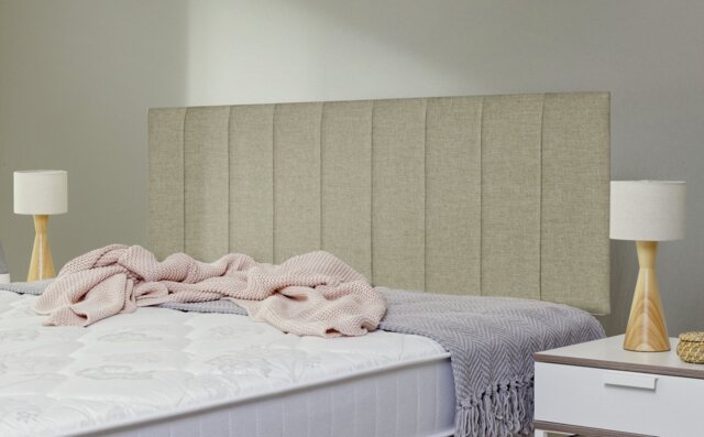 Argos Home Bircham Fabric Small Double Headboard - Natural - image 1