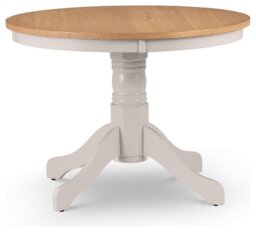 Julian Bowen Davenport Solid Wood 4 Seater Dining Table-Grey - thumbnail 1