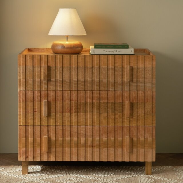 Habitat Jericho 3 Drawer Chest - Natural