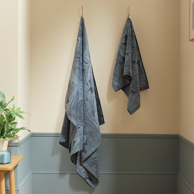Habitat x Morris & Co. Acanthus Timeless Hand Towel - Blue - image 1