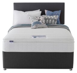 Silentnight Travis Double Memory Divan Bed - Charcoal - thumbnail 2