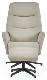 Julian Bowen Priya Manual Recliner Chair & Footstool - Grey