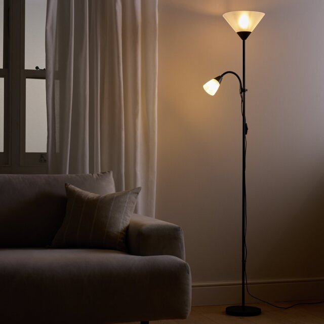 Argos Home Father and Child Floor Lamp - Black - image 1
