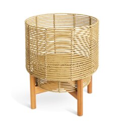 Habitat Large Woven Rattan Planter with Stand - Natural - thumbnail 2