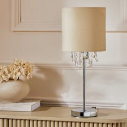 Argos Home Sophia Beaded Shade Table Lamp - Cream - thumbnail 2