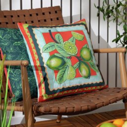 Furn Limes Printed Multi Outdoor Cushion - thumbnail 2