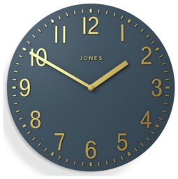 Jones Clocks Theatre Wall Clock - Navy Blue - thumbnail 1