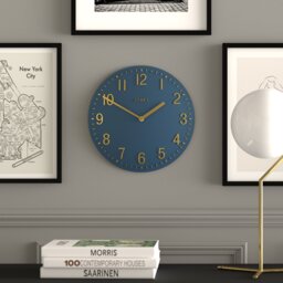 Jones Clocks Theatre Wall Clock - Navy Blue - thumbnail 2