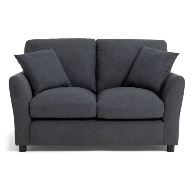 Argos Home Aleeza Fabric 2 Seater Sofa - Charcoal - image 1
