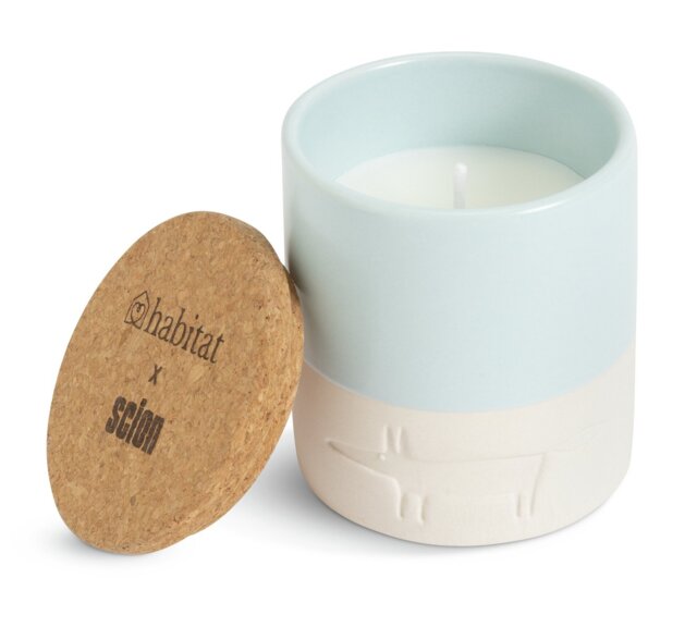 Habitat x Scion Ceramic Candle - Mandarin & Violet - image 1