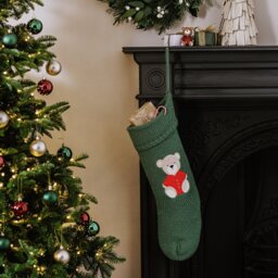 Argos Home Teddy Bear Christmas Stocking - thumbnail 1