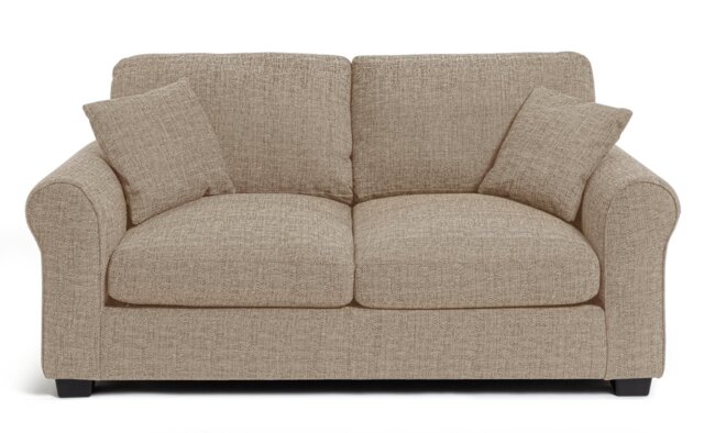 Argos Home Lisbon Fabric 2 Seater Sofa Bed - Beige - image 1
