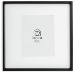 """Habitat Black Wooden Picture Frame - 8x10""""""" - thumbnail 1