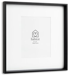 """Habitat Black Wooden Picture Frame - 8x10""""""" - thumbnail 2