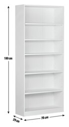 Argos Home Maine Deep Bookcase - Walnut - thumbnail 2