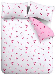 Catherine Lansfield Seersucker Heart Bedding Set - Single - thumbnail 2