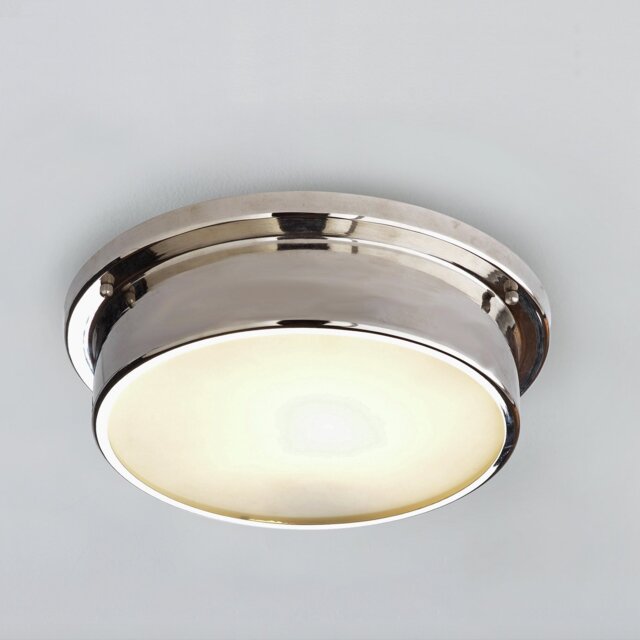 Argos Home Aviemore Bathroom Flush to Ceiling Light - Chrome - image 1