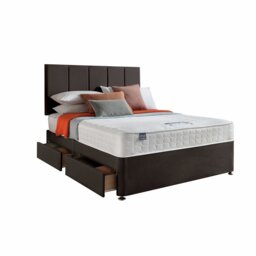 Silentnight Hatfield Memory Small Double 4 Drawer Divan Bed - Charcoal - thumbnail 2