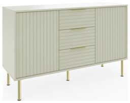 GFW Nervata 2 Door 3 Drawer Sideboard - Ivory