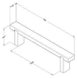 Forest Garden 4 Seater Wooden Garden Bench - thumbnail 2