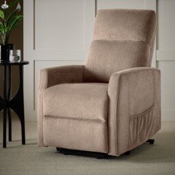 Argos Home Waylon Fabric Rise & Recline Chair - Natural - thumbnail 2