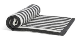 Habitat Grey Stripe Bath Sheet - thumbnail 1