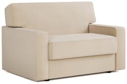 Jay-Be Linea Fabric Cuddle Chair Sofa Bed - Cream