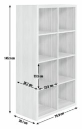 Habitat Squares Plus 8 Cube Storage Unit - Black - thumbnail 2