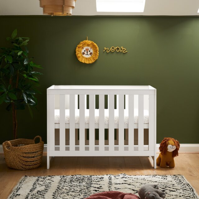 Obaby Nika Mini Cot Bed - White - image 1