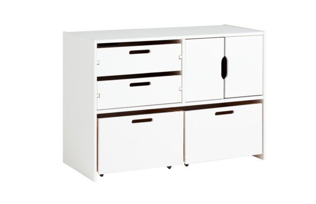 Habitat Kids Rico Double Storage Unit - White - image 1