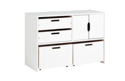 Habitat Kids Rico Double Storage Unit - White - thumbnail 2