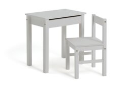 Argos Home Kids Scandinavia Desk & Chair - White - thumbnail 2