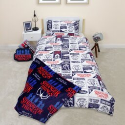 Stranger Things Black & White Kids Bedding Set - Single - thumbnail 2