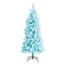 Habitat 6ft Ice Snowy Artificial Christmas Tree - Blue - thumbnail 2